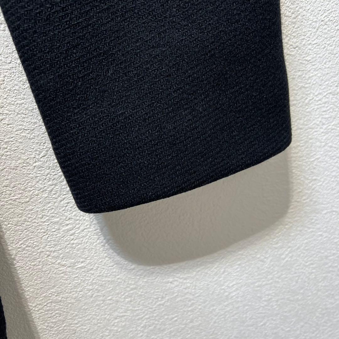 希少 美品 JIL SANDER ウール シルク デザイン チェスターコート