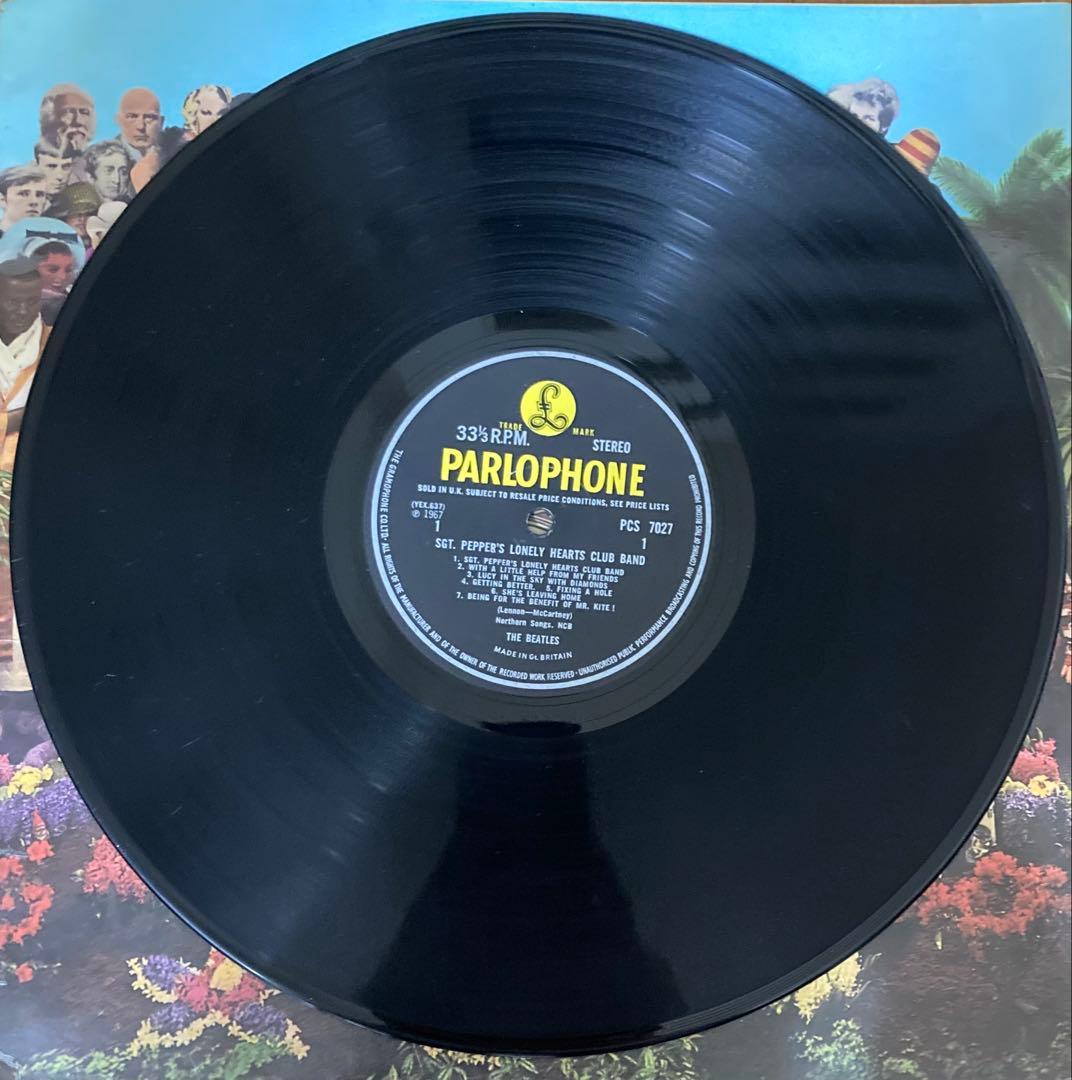 稀少UK初回両面2桁サージェントペパーズビートルズBeatlesレコード
