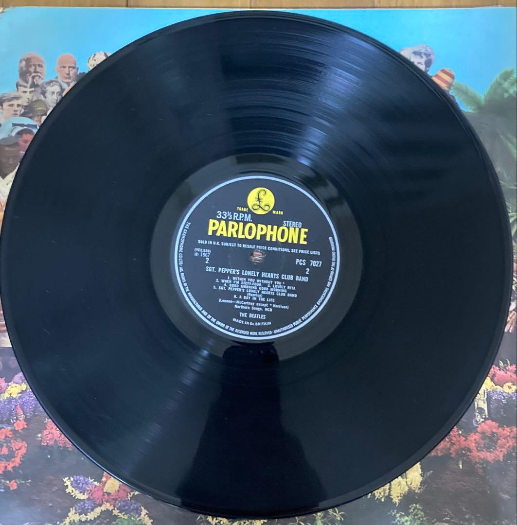 稀少UK初回両面2桁サージェントペパーズビートルズBeatlesレコード