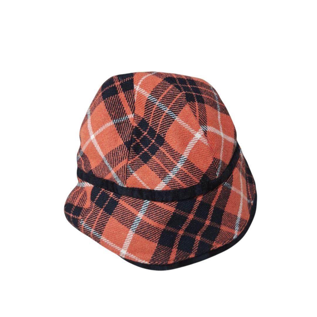 【希少】ヴィヴィアンウエストウッド　90s バケットハット　チェック柄　オレンジ