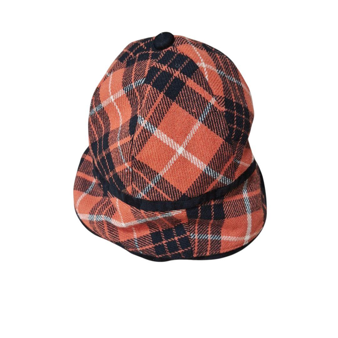 【希少】ヴィヴィアンウエストウッド　90s バケットハット　チェック柄　オレンジ