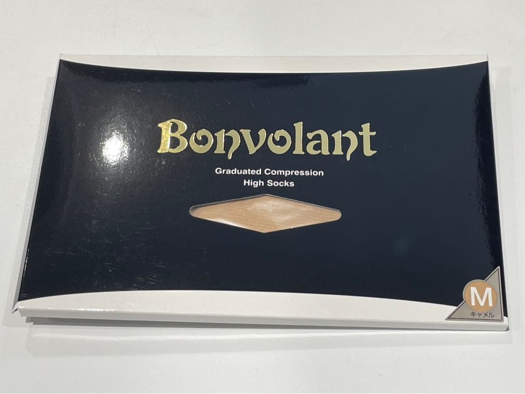 サミット　ボンボラン　ハイソックス　キャメル　2足組　M 新品　未使用　未開封