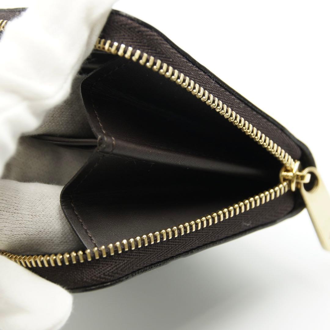 LOUIS VUITTON ジッピーパース ヴェルニ ブラウン