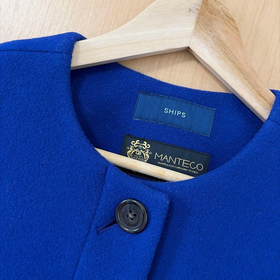 SHIPS MANTECO コート　ウール75%