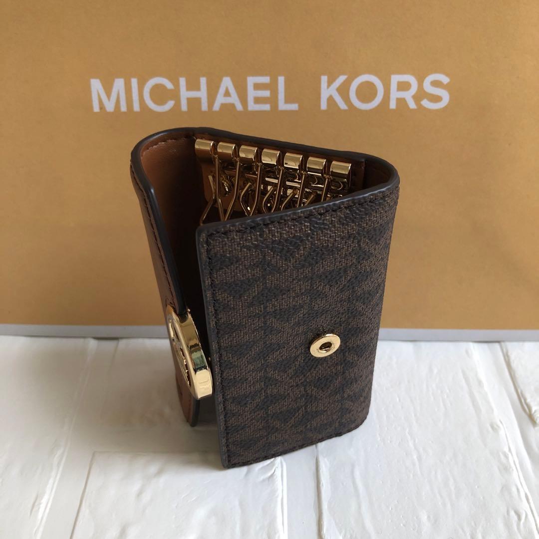 新品 マイケルコース MICHEAL KORS ブラウン キーケース