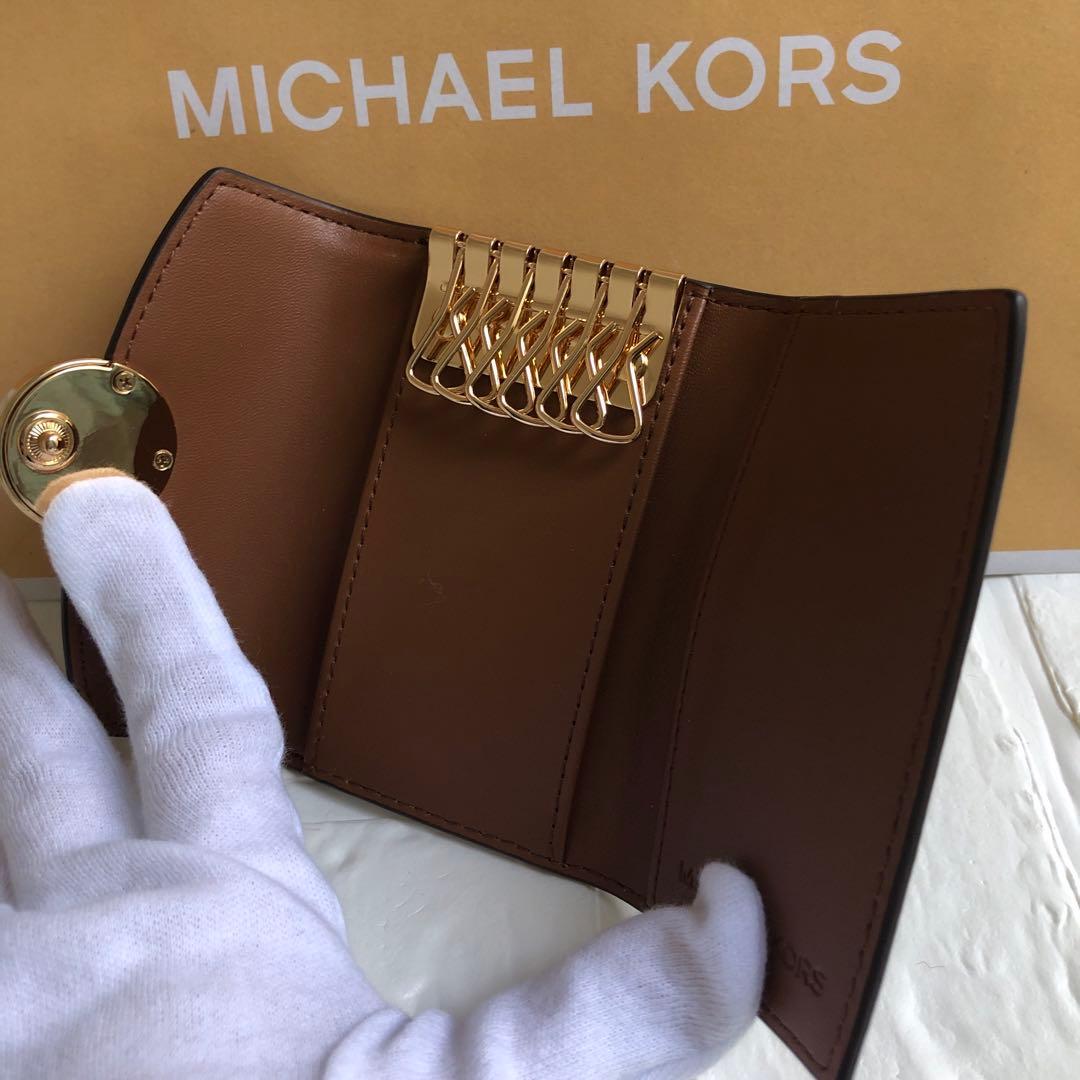 新品 マイケルコース MICHEAL KORS ブラウン キーケース