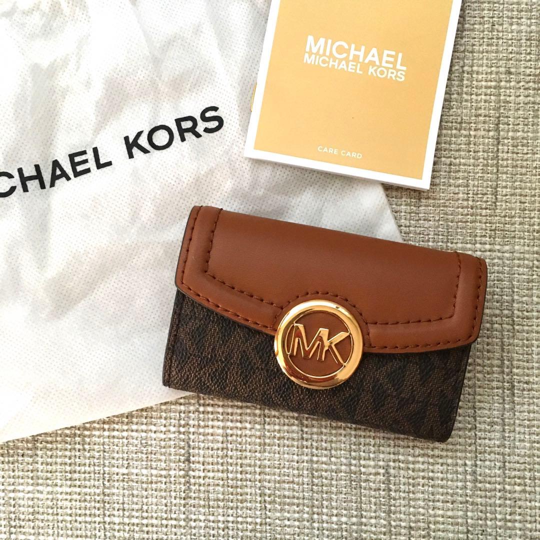 新品 マイケルコース MICHEAL KORS ブラウン キーケース