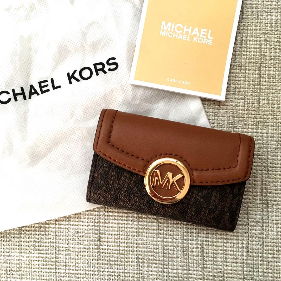 新品 マイケルコース MICHEAL KORS ブラウン キーケース