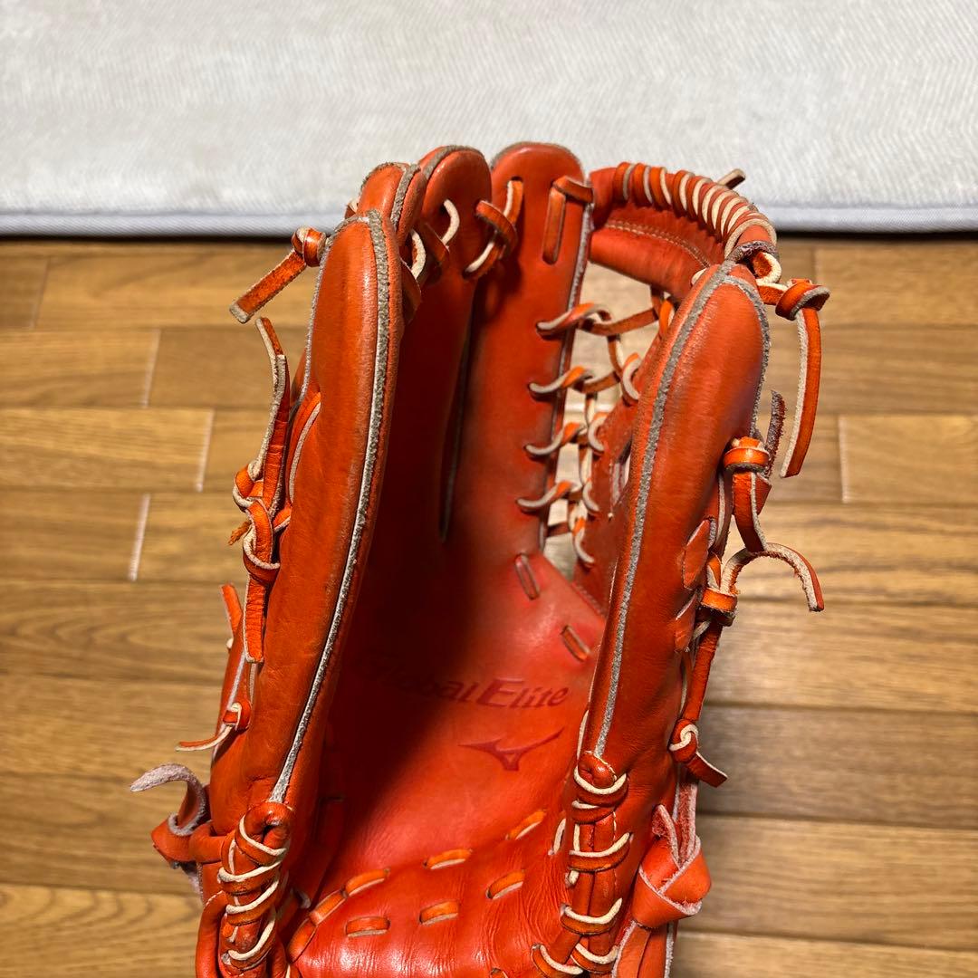 Global Elite 硬式グローブ オレンジ