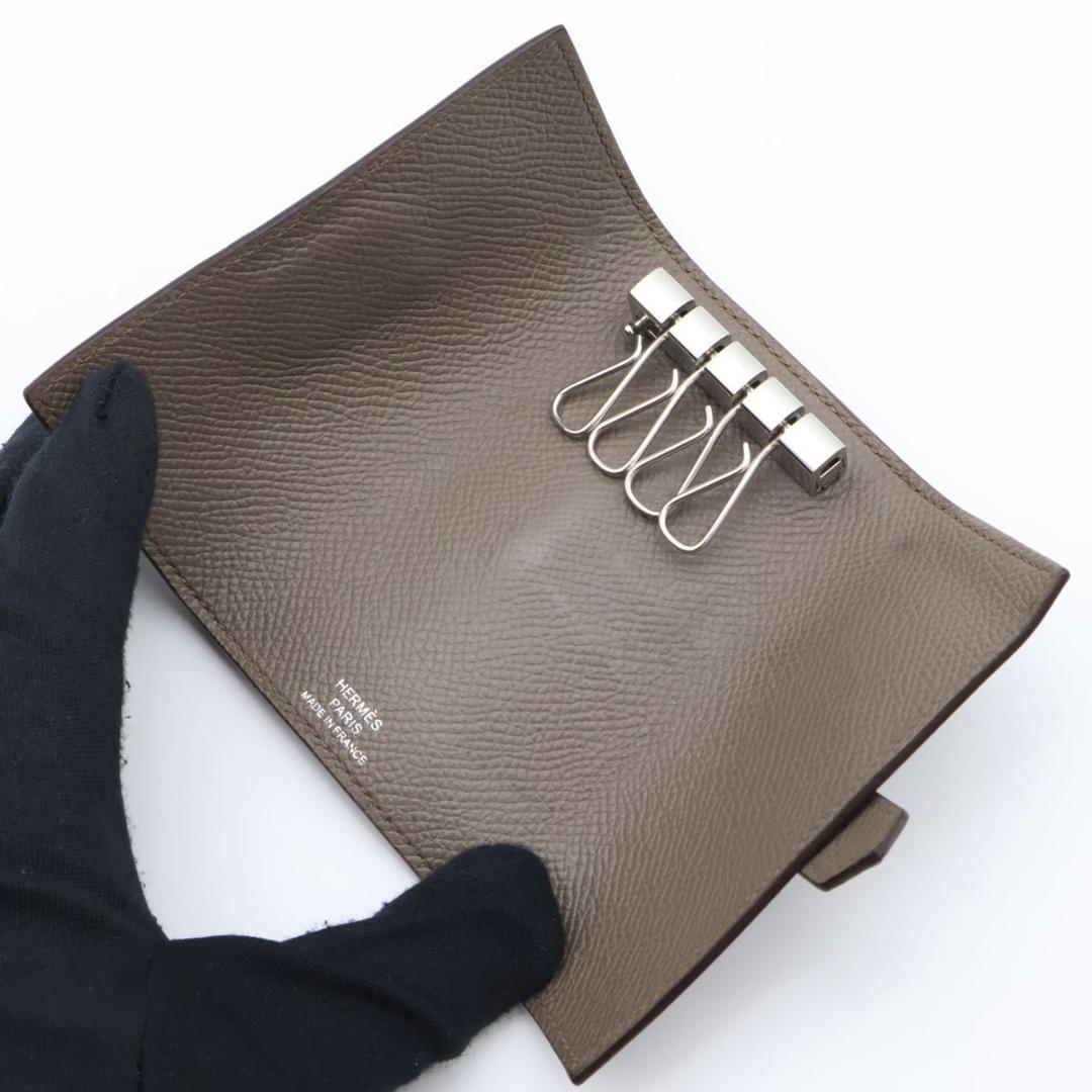 鑑定書付き【超極美品】HERMES ベアン キーケース　エタン