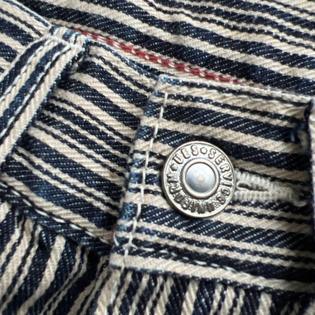 新品未使用✨タグ付き✨UES ペインターパンツ ランダム　ヒッコリーストライプ