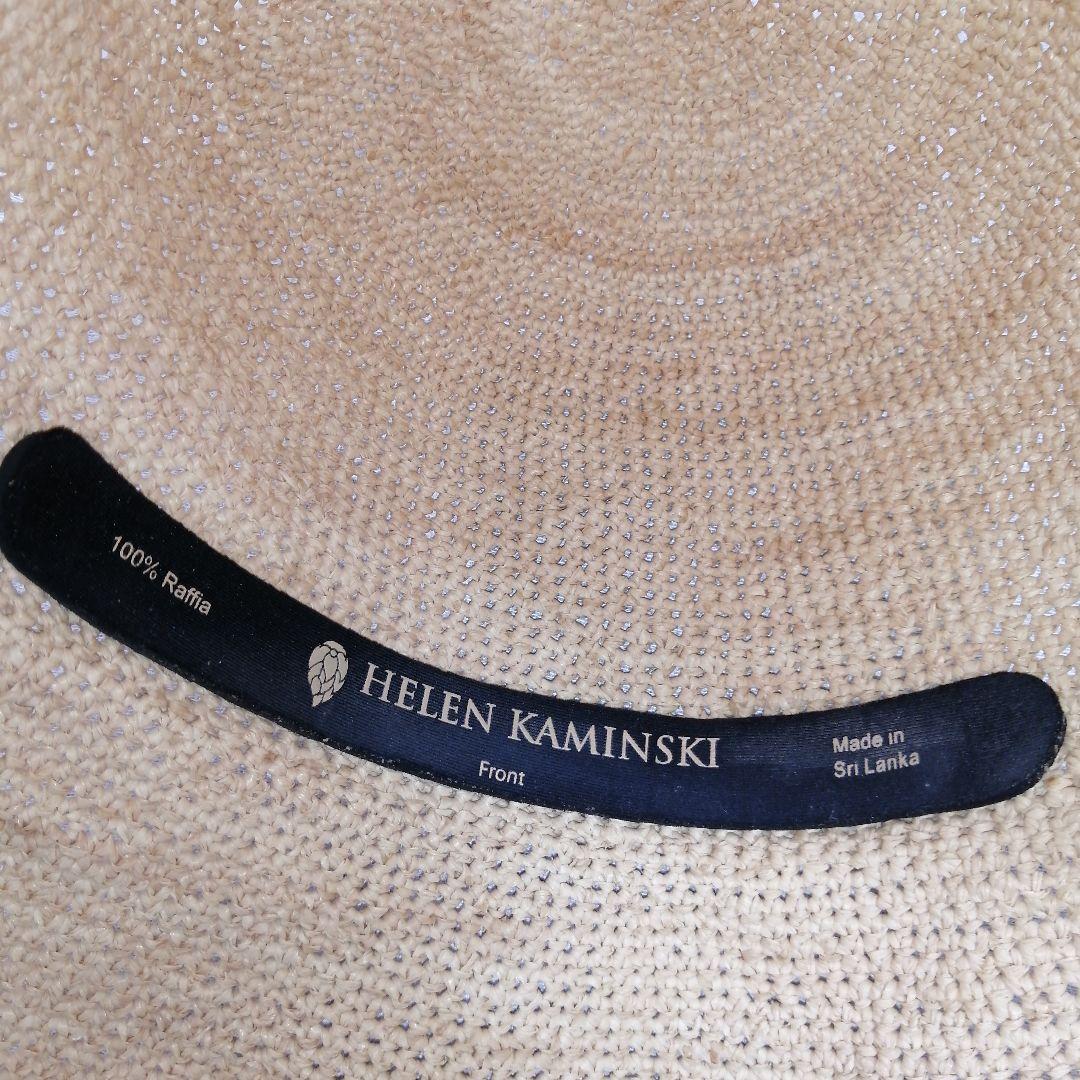 HELEN KAMINSKI　ラフィアハット　リボン付き