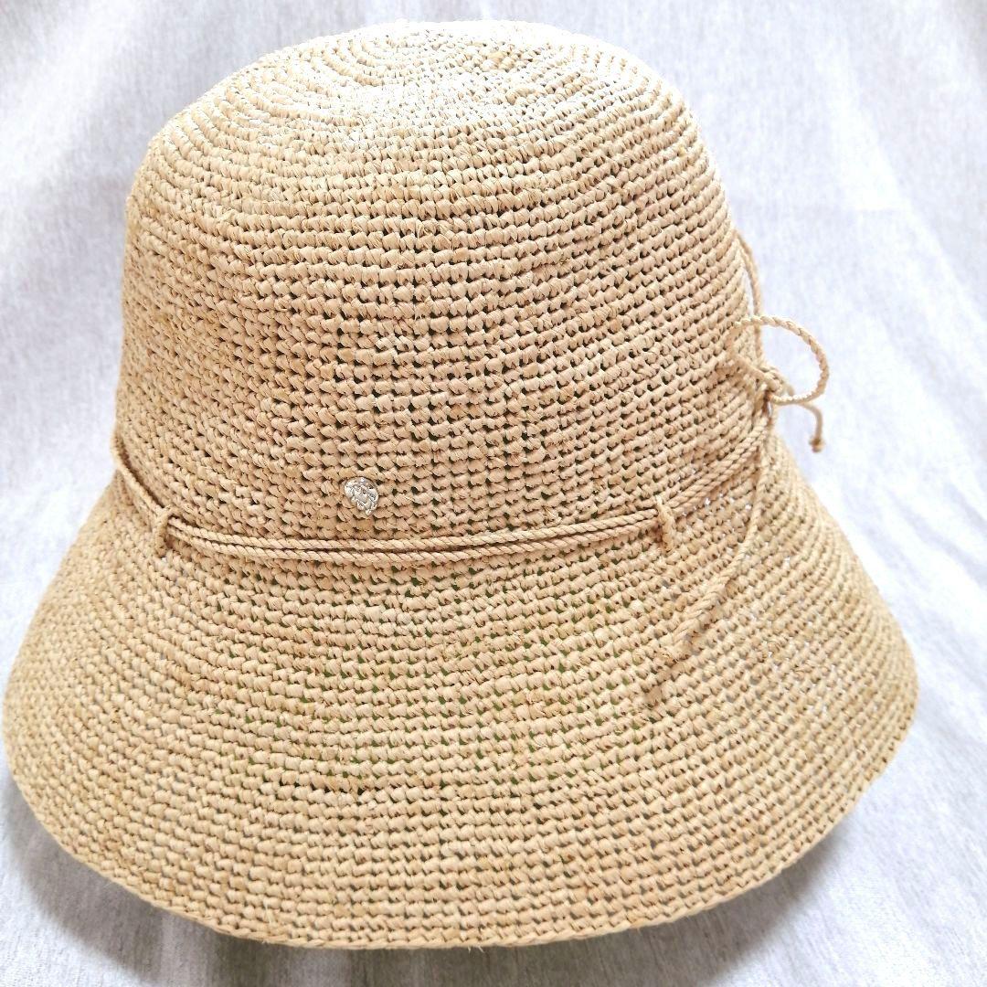 HELEN KAMINSKI　ラフィアハット　リボン付き