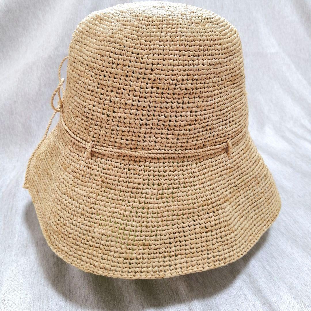 HELEN KAMINSKI　ラフィアハット　リボン付き