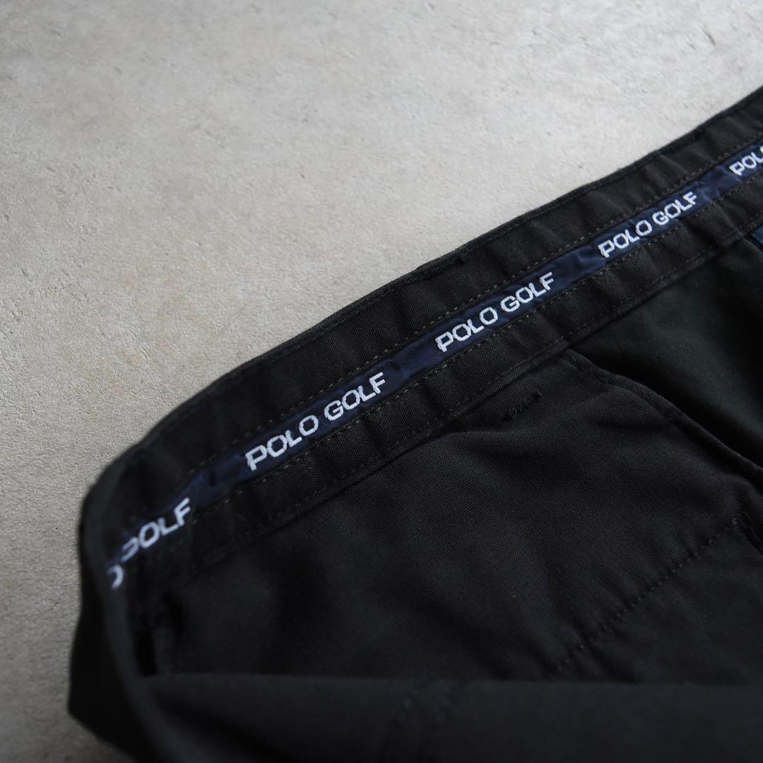 90s ポロゴルフ ラルフ ポロチノ ツータックチノ 黒 ブラック W34L31