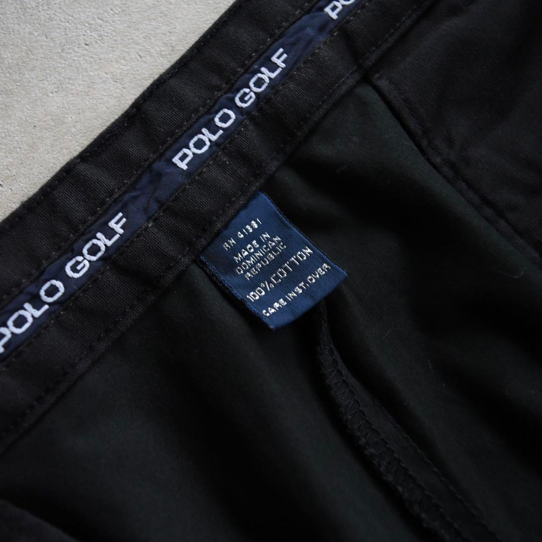 90s ポロゴルフ ラルフ ポロチノ ツータックチノ 黒 ブラック W34L31