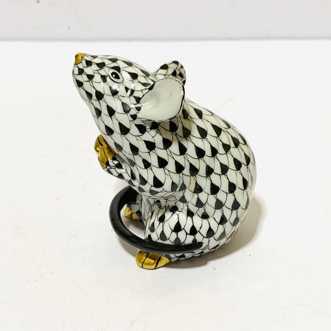 美品　ヘレンド　干支　ねずみ　フィギュリン