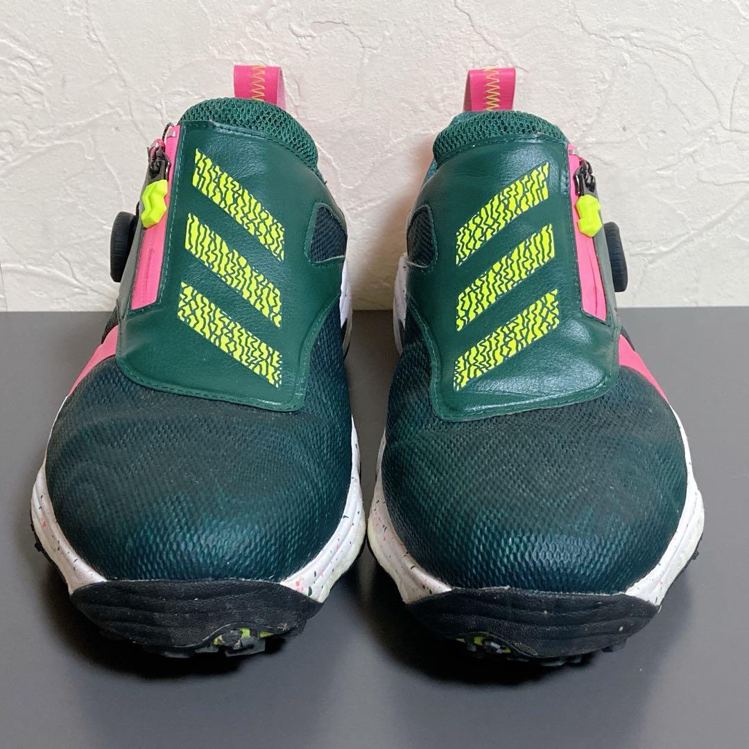 アディダス　ゴルフシューズ　コードカオス　グリーン　ピンク