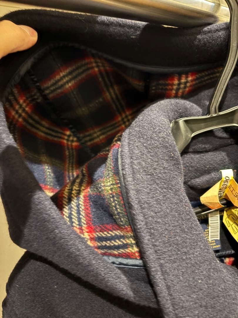 美品 ブルックスブラザーズ ダッフルコート 2way 大きいサイズ チェック柄