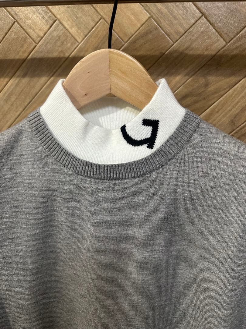 新品未使用新作G/FOREジーフォアメンズセーター裏地付きsizeLグレー