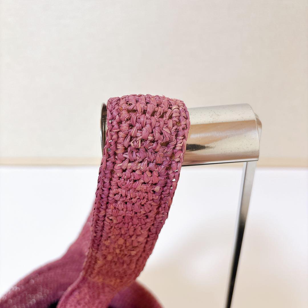 美品☆ヘレンカミンスキー CARILLO ラフィア ワンショルダーバッグ かご