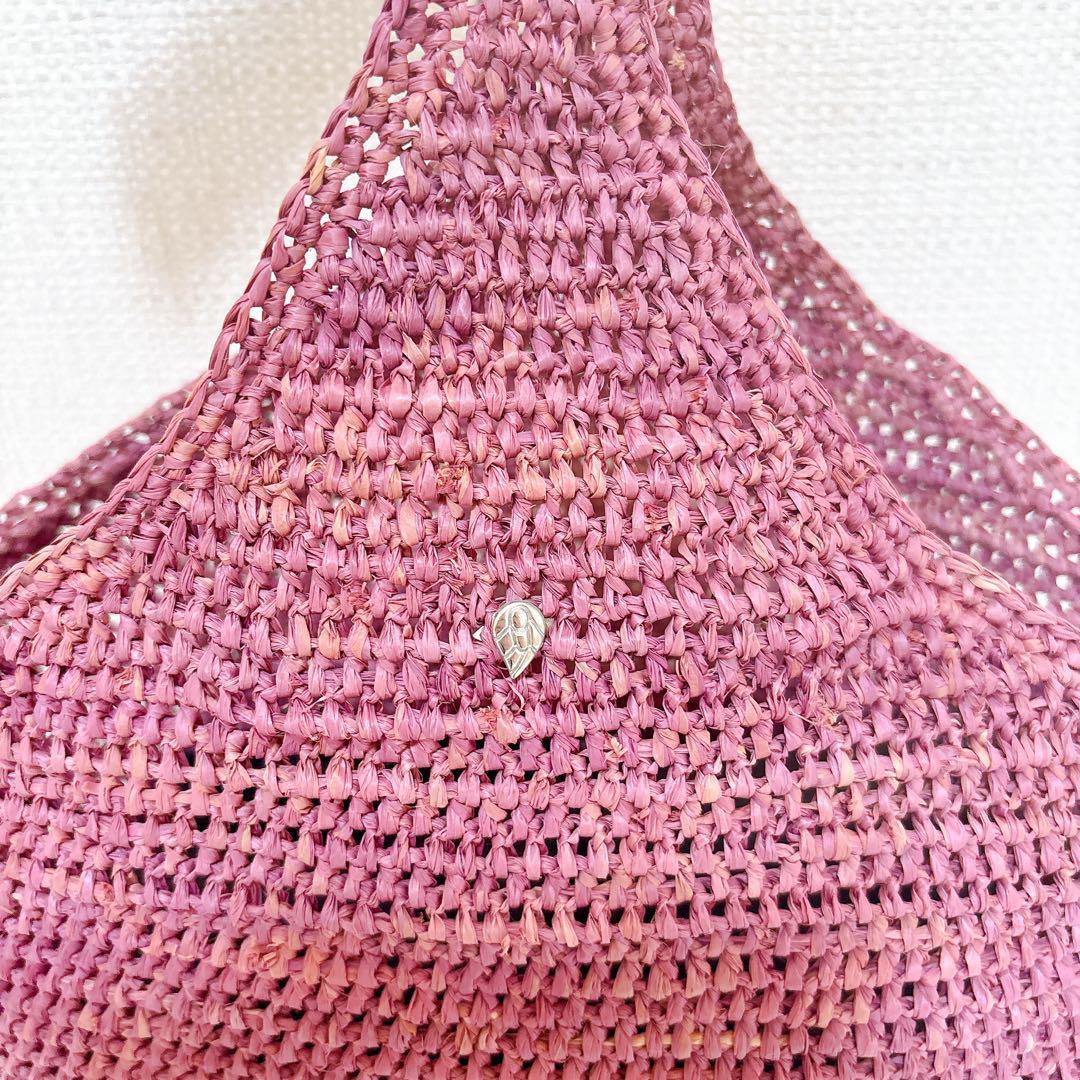 美品☆ヘレンカミンスキー CARILLO ラフィア ワンショルダーバッグ かご