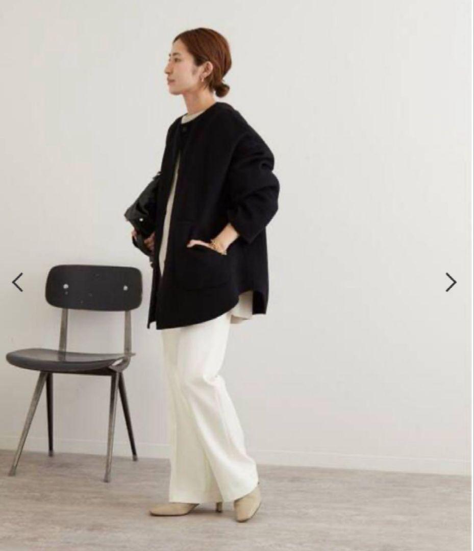 新品FRAMeWORKハミルトンリバークルーネックコートスピックアンドスパン