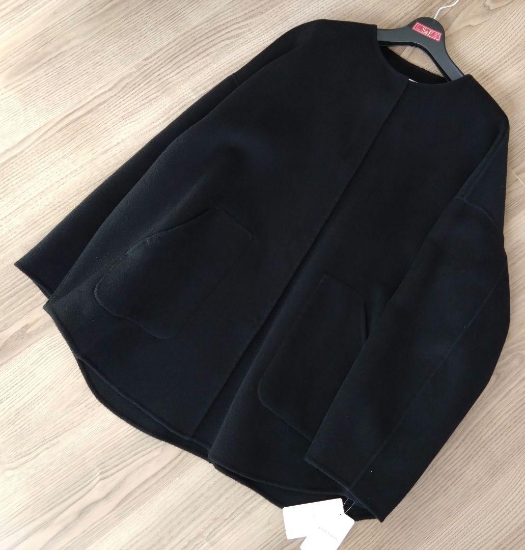 新品FRAMeWORKハミルトンリバークルーネックコートスピックアンドスパン