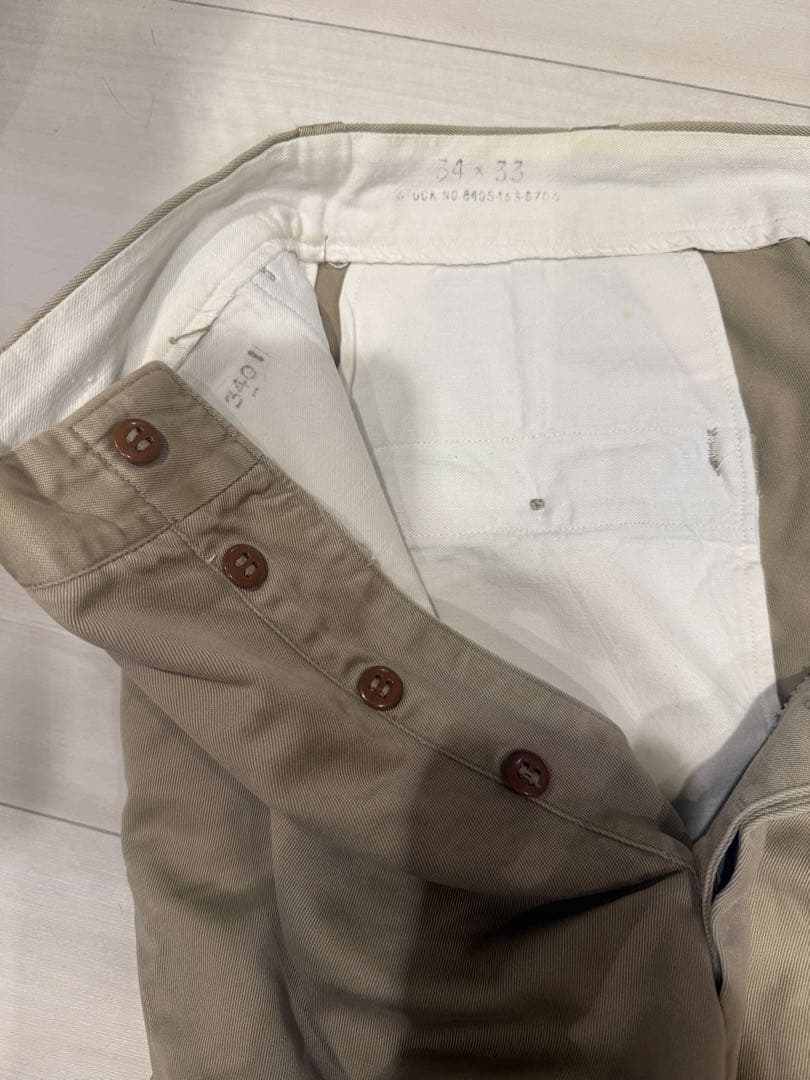 us army チノ チノパン 50s ヴィンテージ ビンテージ　W34×L33
