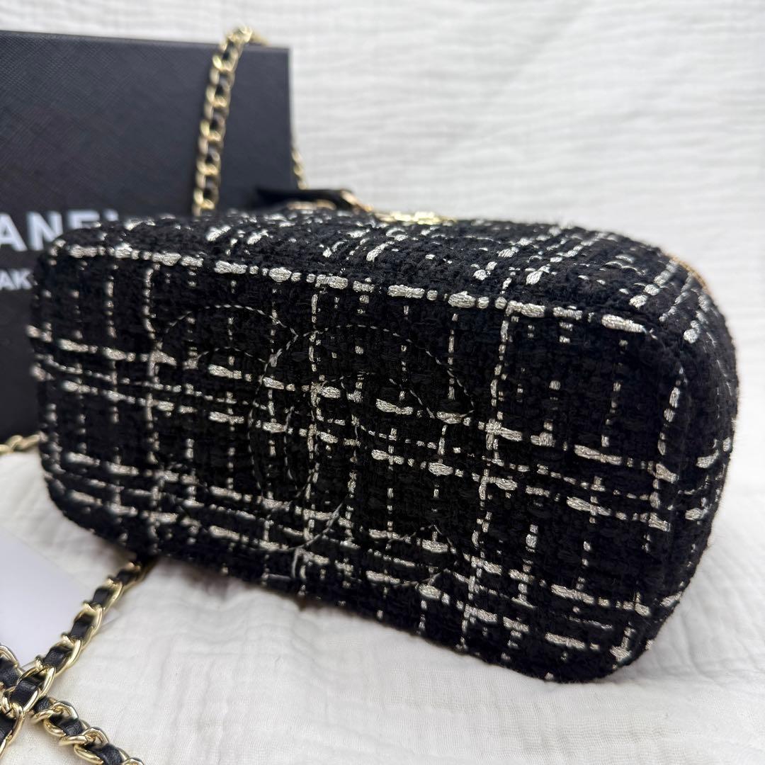 【限定特価】CHANEL ノベルティ　チェーン　ショルダーバッグ　ツイード