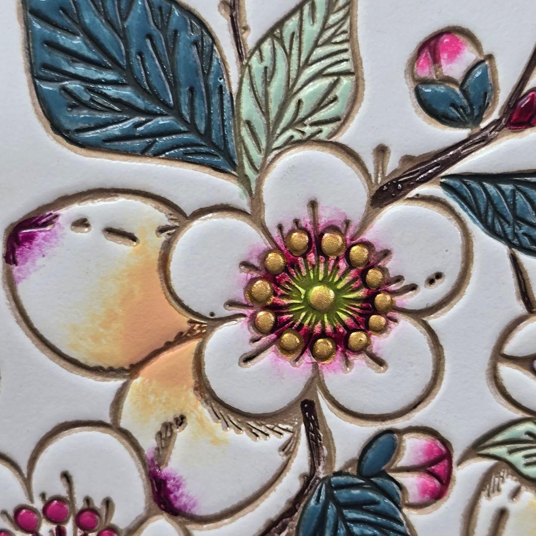 極美品✨文庫屋　大関　梅花（メイホア） L字ファスナーの長財布