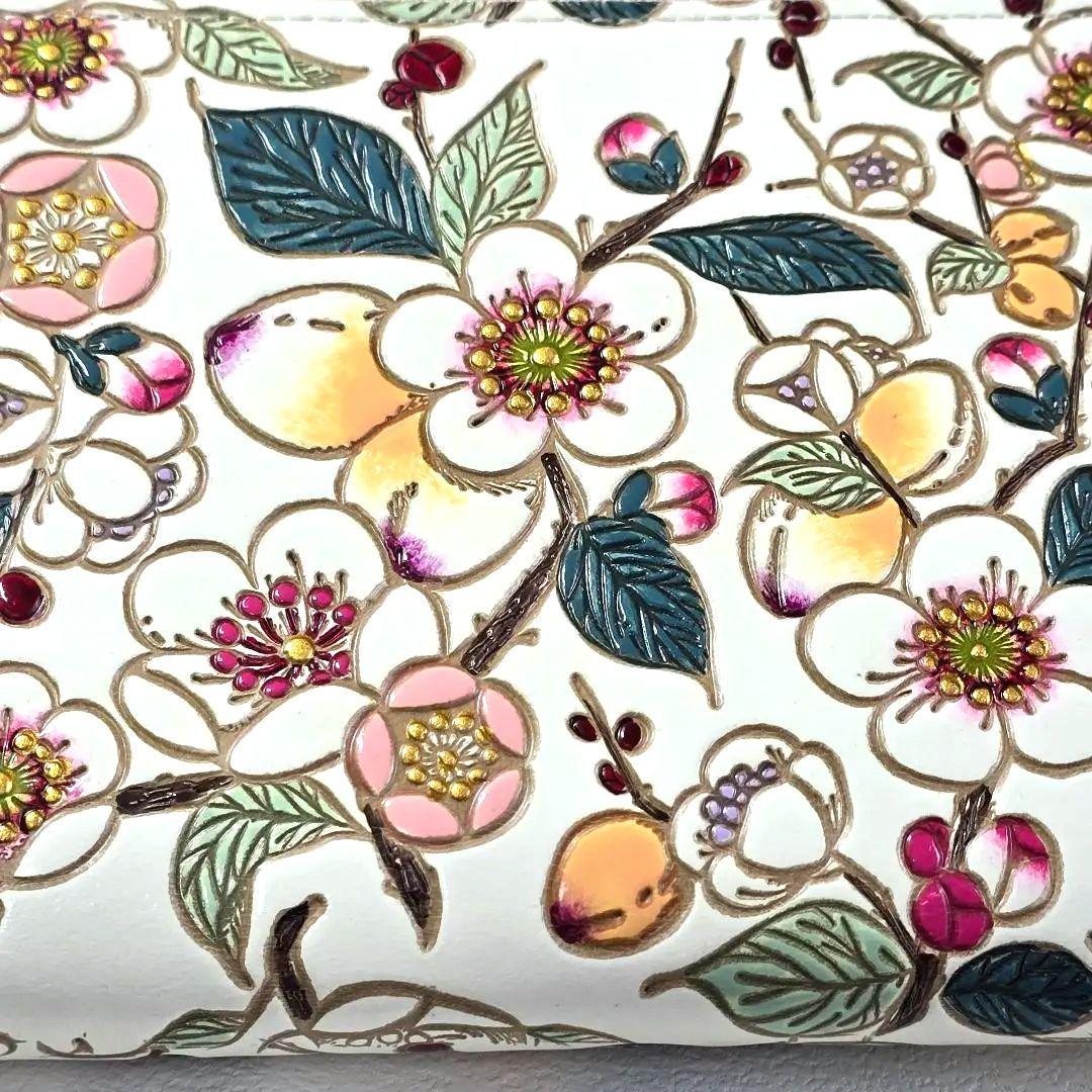 極美品✨文庫屋　大関　梅花（メイホア） L字ファスナーの長財布