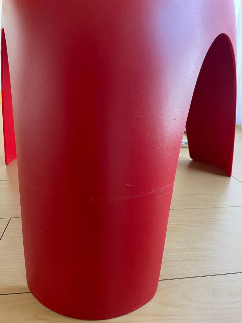【廃版カラー定価1.87万】Vitraヴィトラ製エレファントスツール 柳宗理　赤