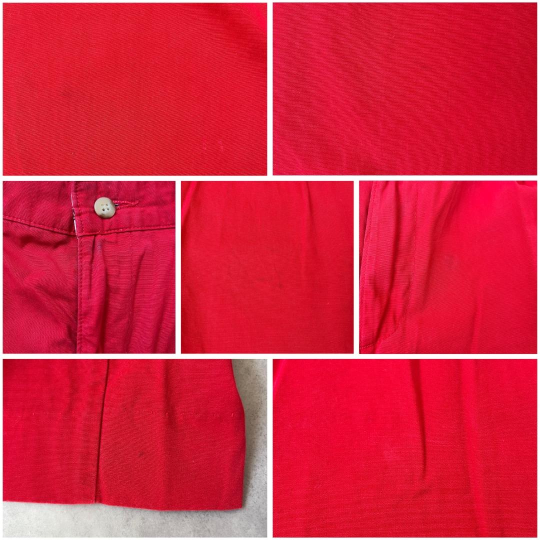 ポロ ラルフローレン W36 チノパン 90s USA製 古着 赤 19002