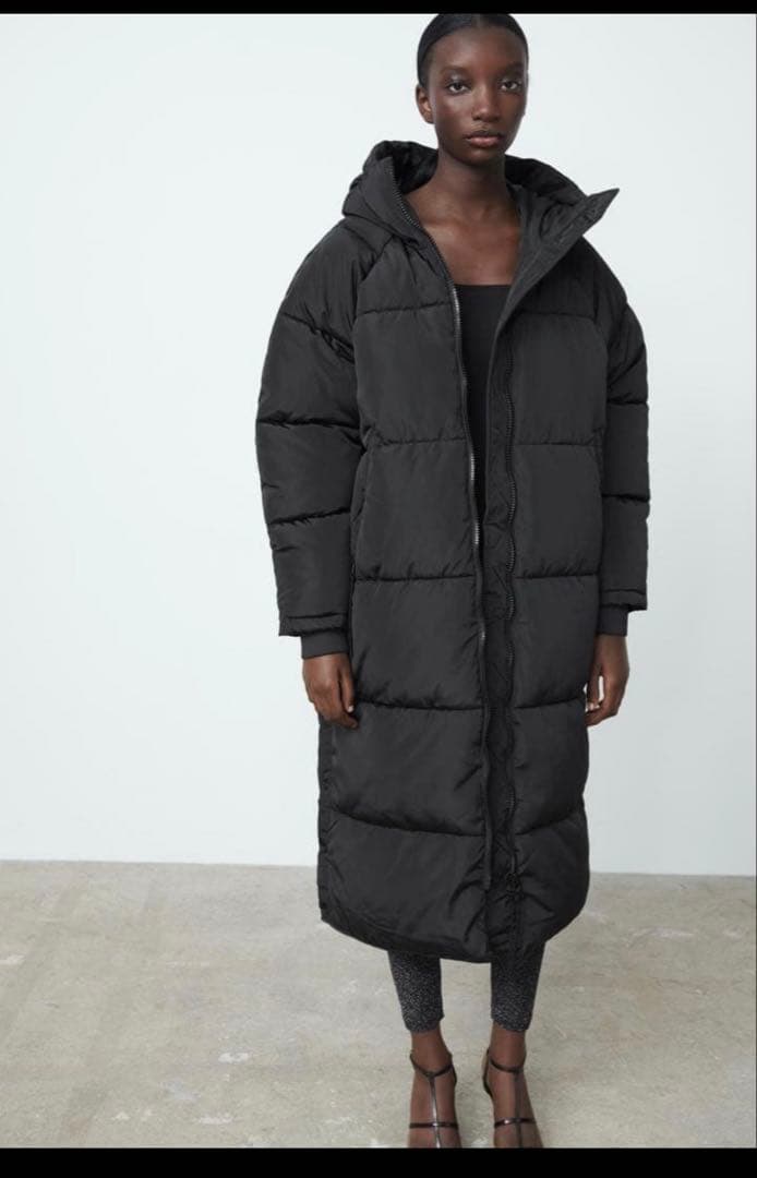 【ZARA】エクストラロングパファーコート　新品タグ付き未使用品