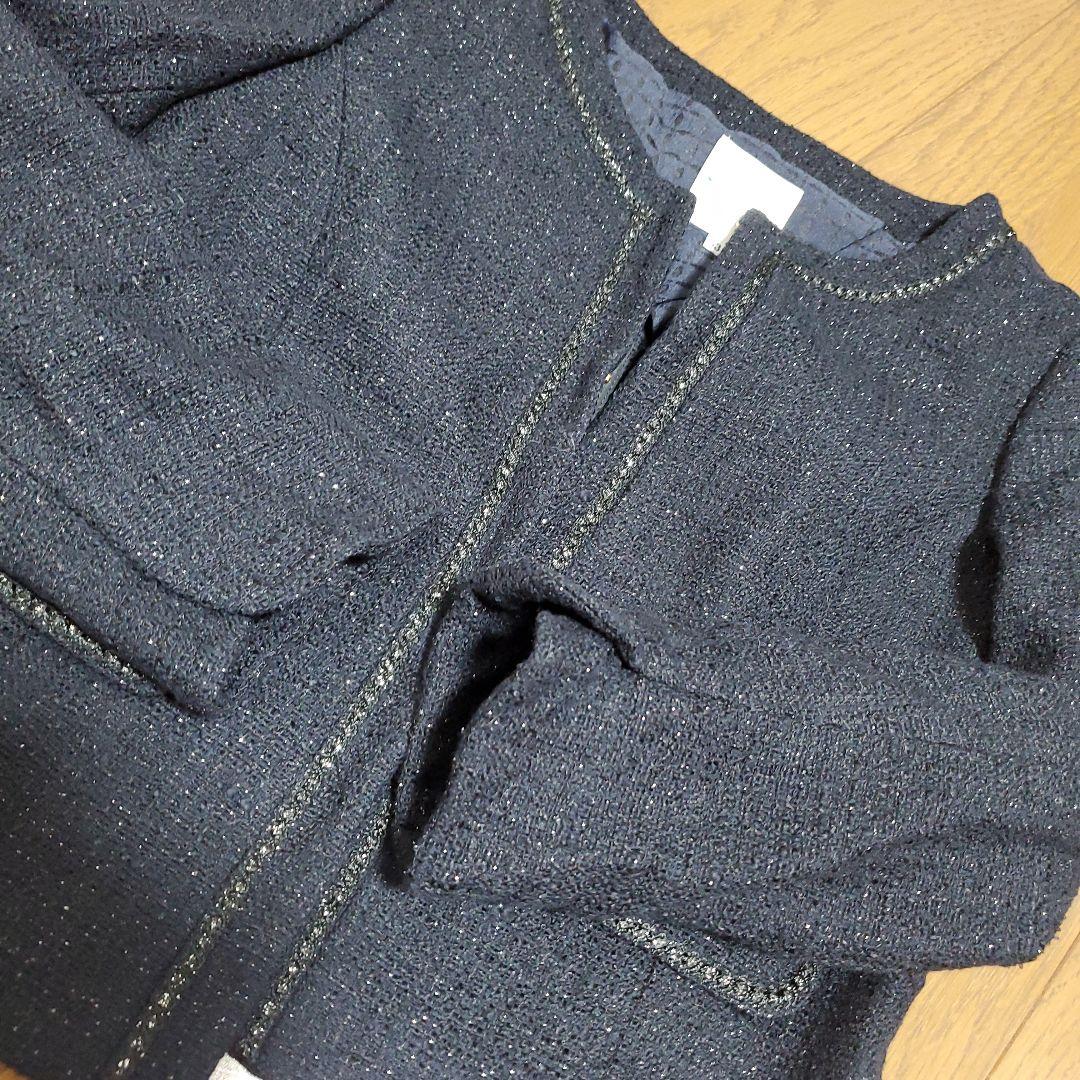 未使用　KUMIKYOKU　ラメ入り　スカートスーツ