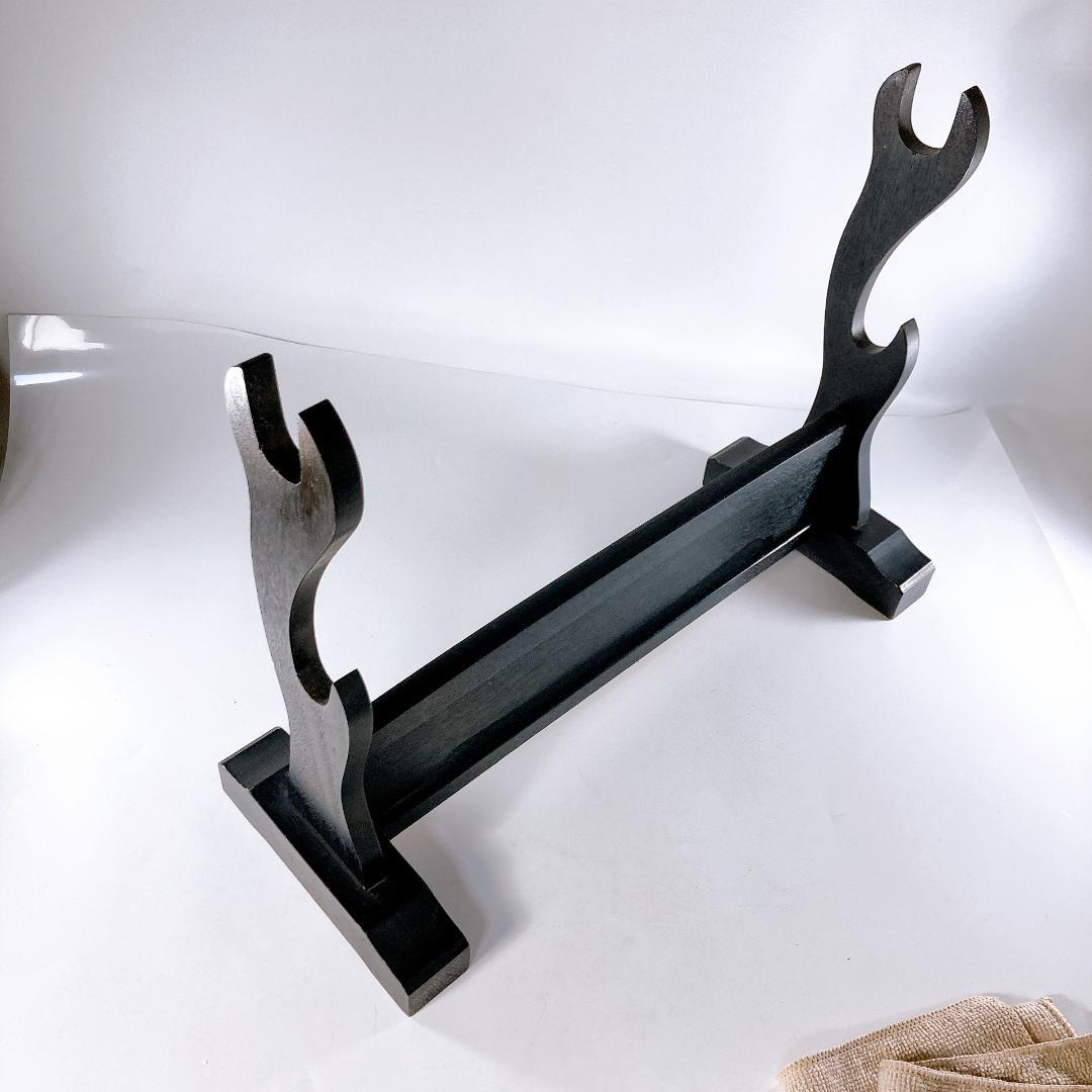 模造刀 太刀・脇差・刀掛け3点セット 武具 置物 演劇 コスプレ 小刀 模擬刀