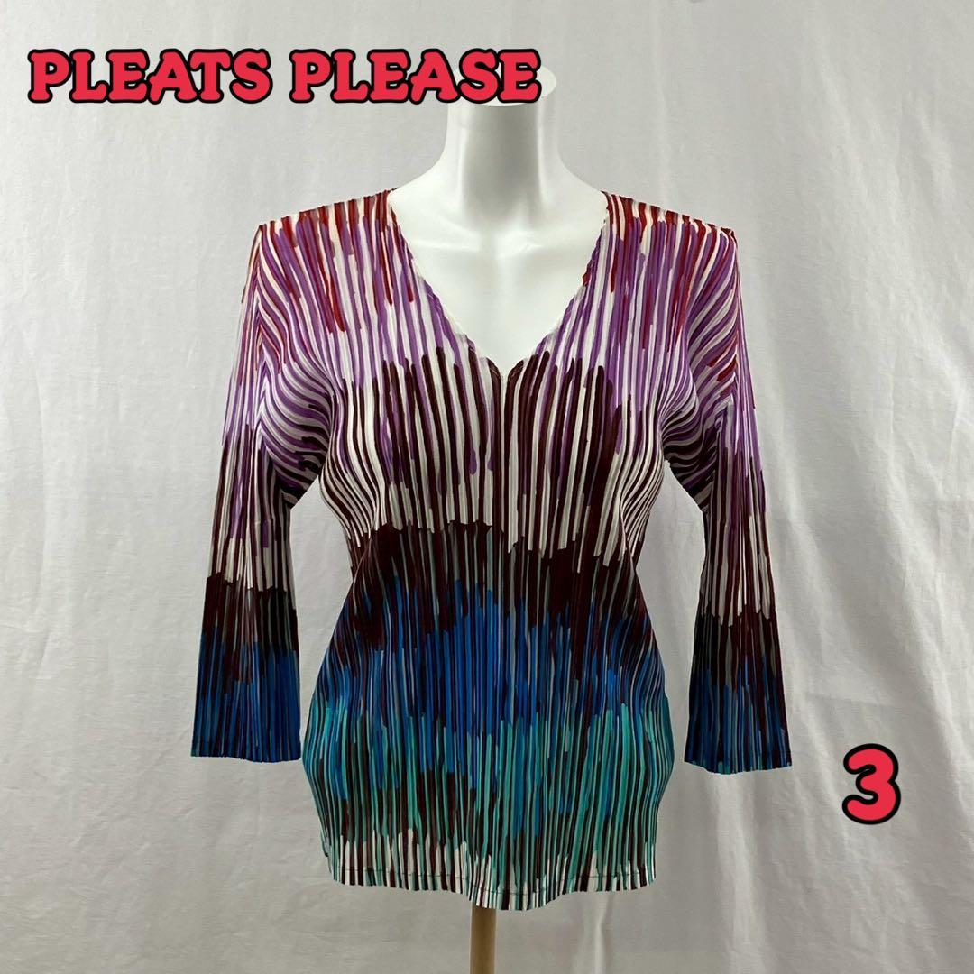 ☆頂053P☆ PLEATS PLEASE プリーツカットソー