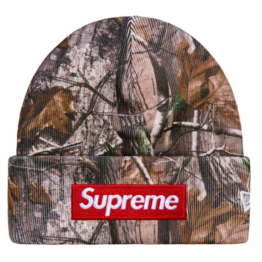 帽子 Supreme x New Era Box Logo Beanie Camo