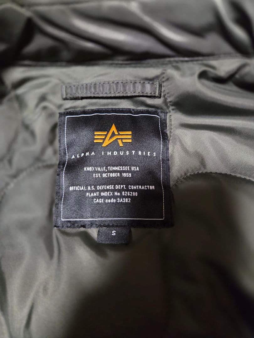 アルファ CWU-45Pフライト ジャケット MA1 メンズ S レプリカグレー