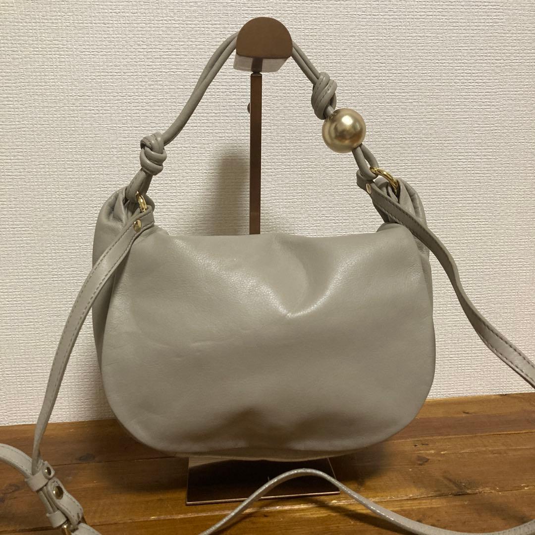 【美品】russet ×BEARDSLEY 本革　2WAY ショルダーバッグ