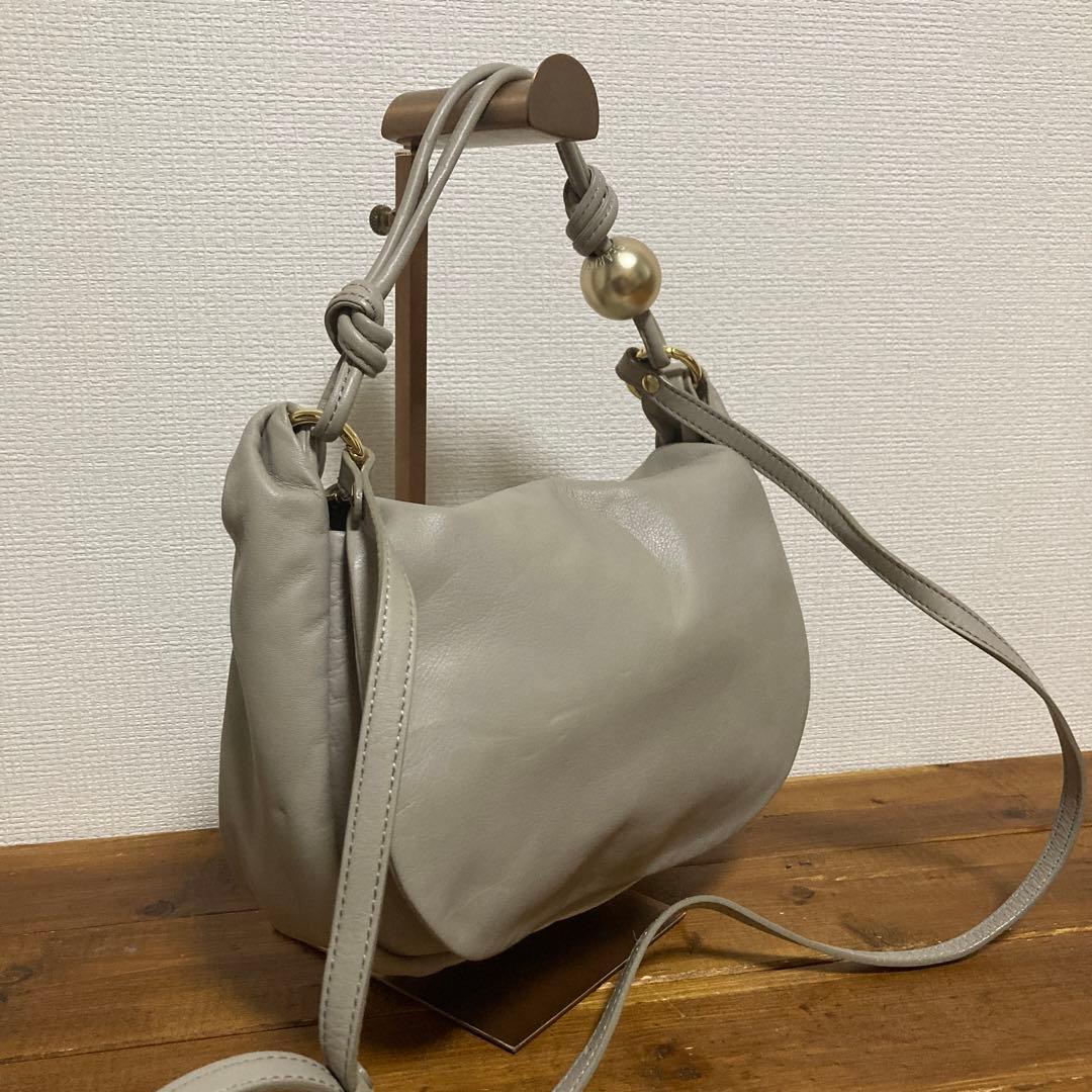 【美品】russet ×BEARDSLEY 本革　2WAY ショルダーバッグ