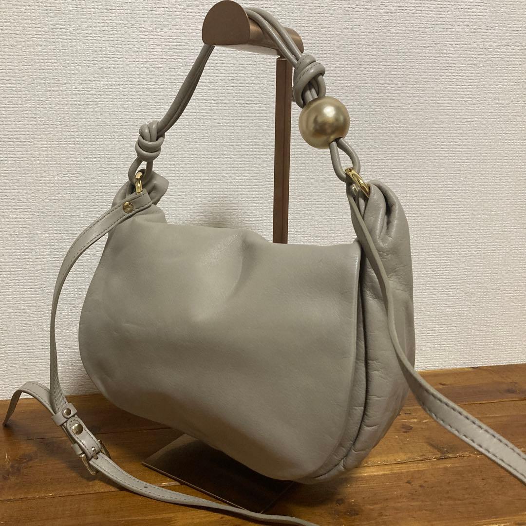 【美品】russet ×BEARDSLEY 本革　2WAY ショルダーバッグ