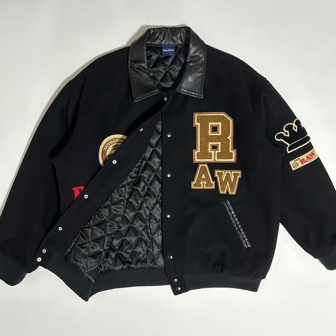 ★*)様 【希少】INTERBREED RAW Varsity スタジャン ブラ