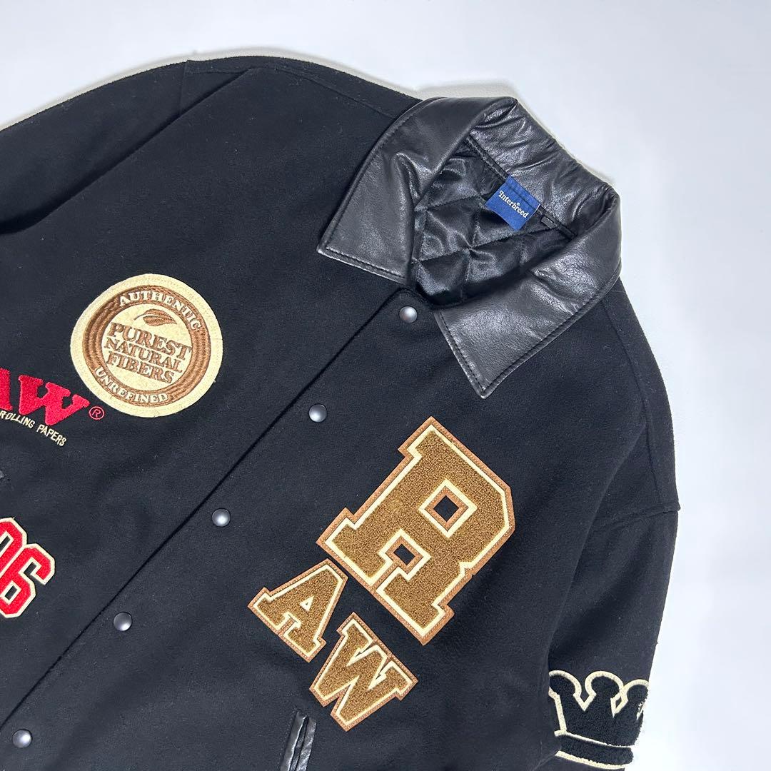 ★*)様 【希少】INTERBREED RAW Varsity スタジャン ブラ