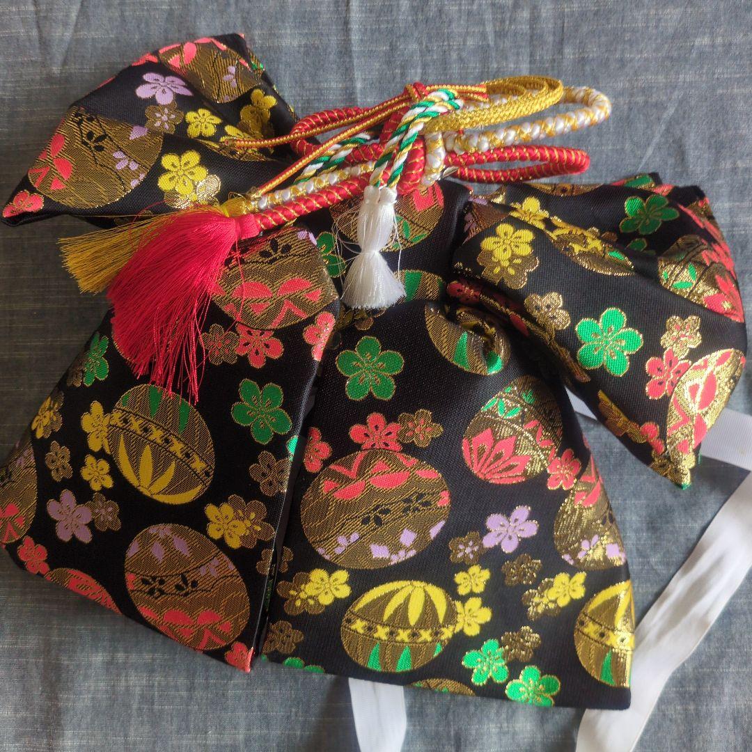 七五三　正絹　着物　鹿の子　総絞り　赤　白　７歳　フルセット