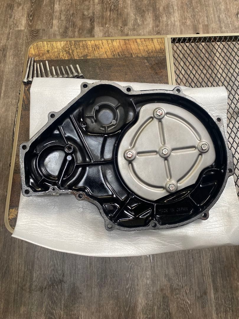 GPZ900rクラッチカバー&ステンレスボルト
