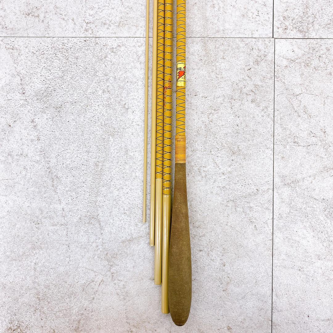 【朱紋峰 ぬけさく 16尺】和竿 ヘラブナ竿 約4.8m 竹竿 竿袋・口栓付き