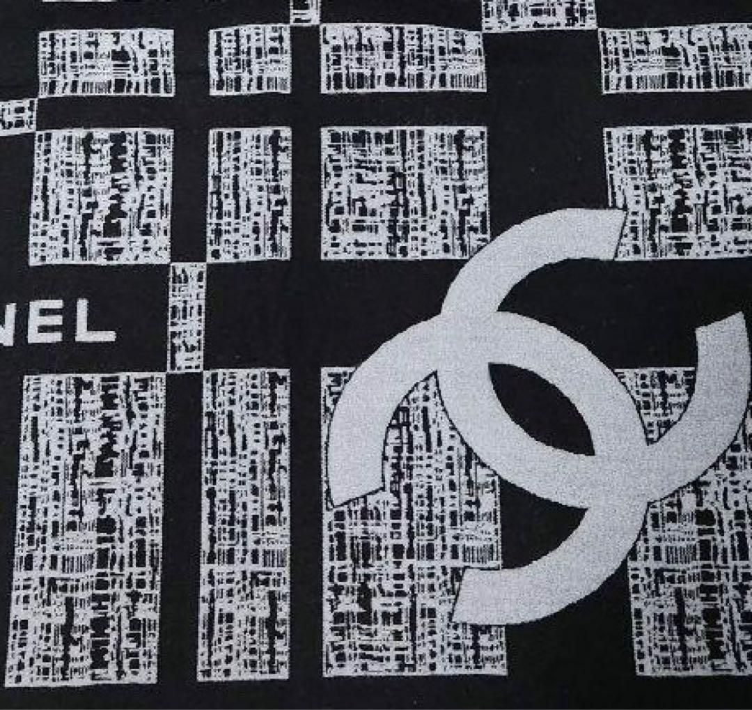 【希少・極美品】シャネル VIPノベルティ リバーシブル 大判スカーフ マフラー