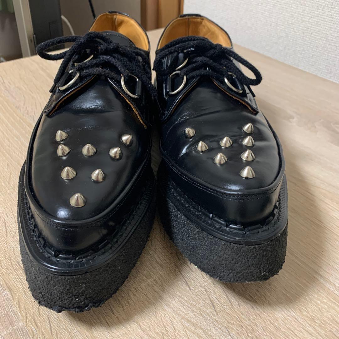 おすすめ品 e coxラバーソール(UK9)BK全体にきれいな中古美品